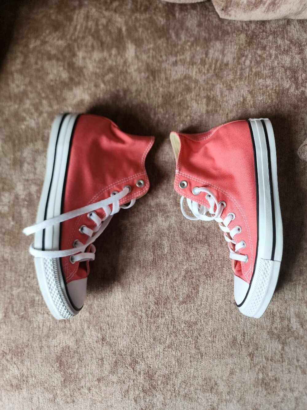 Converse Chuck Taylor Coral High Tops M 6.5 W 8.5 - Picture 4 of 7